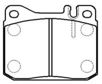 HSB GOLD hp9330 -  Комплект тормозных колодок, дисковый тормоз